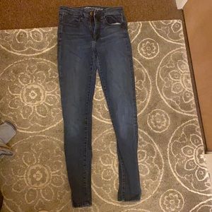 Dark denim skinny jeans